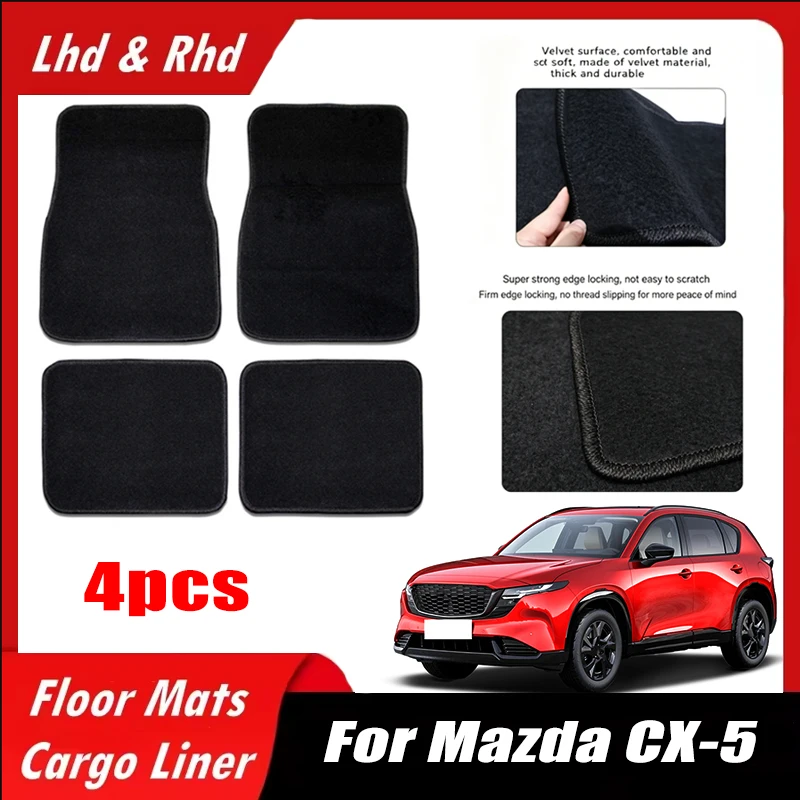 4pcs Car Floor Mats All-Weather Easy To Clean Durable Anti-Slip Interior Protection Floor Liners For Mazda CX-5 Accessories
4pcs Car Floor Mats All-Weather Easy To Clean Durable Anti-Slip Interior Protection Floor Liners For Mazda CX-5 Accessories
