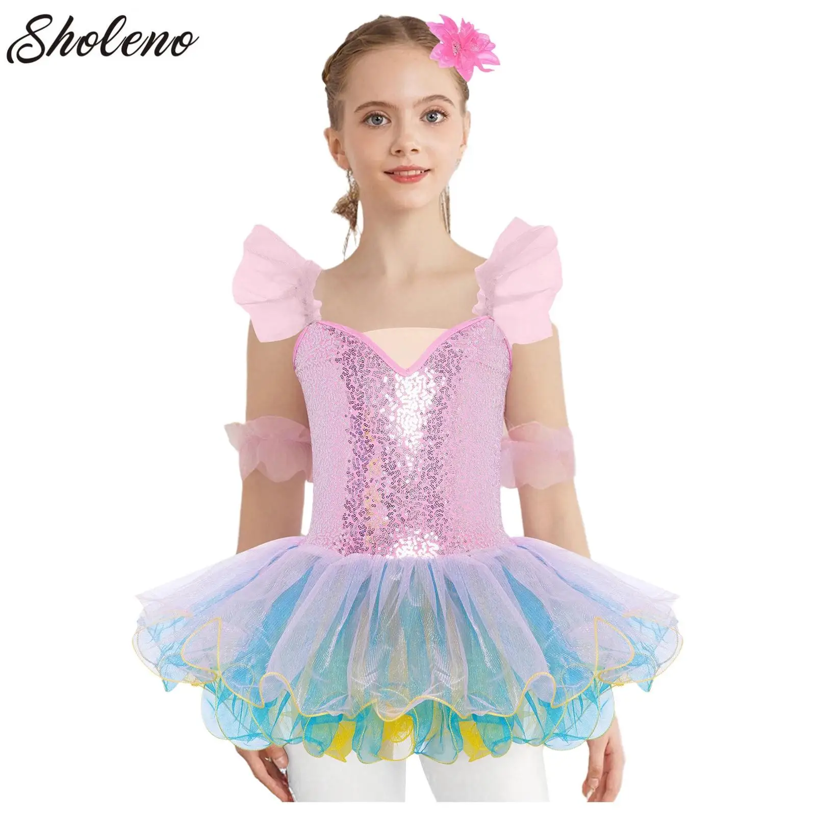 Child Sequins Ballet Tutu Dress Kids Girls Shiny Gymnastics Leotard Dress+Headwear+Cuffs Ballerina Dancewear Rave Party Outfits
Child Sequins Ballet Tutu Dress Kids Girls Shiny Gymnastics Leotard Dress+Headwear+Cuffs Ballerina Dancewear Rave Party Outfits