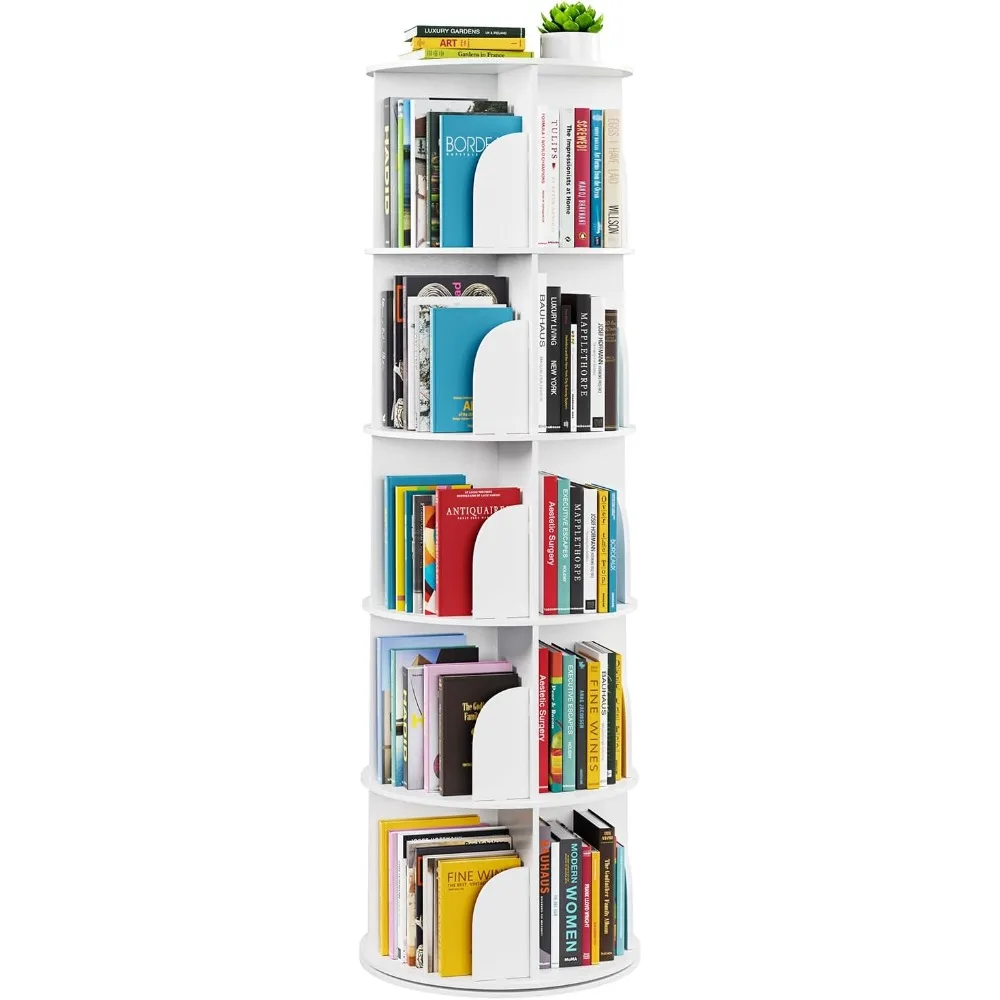 5 Tier Rotating Bookshelf Tower, Spinning Bookcase Lazy Susan, Revolving 360 Book Shelf Storage Round Carousel, Vertical Rotate
5 Tier Rotating Bookshelf Tower, Spinning Bookcase Lazy Susan, Revolving 360 Book Shelf Storage Round Carousel, Vertical Rotate