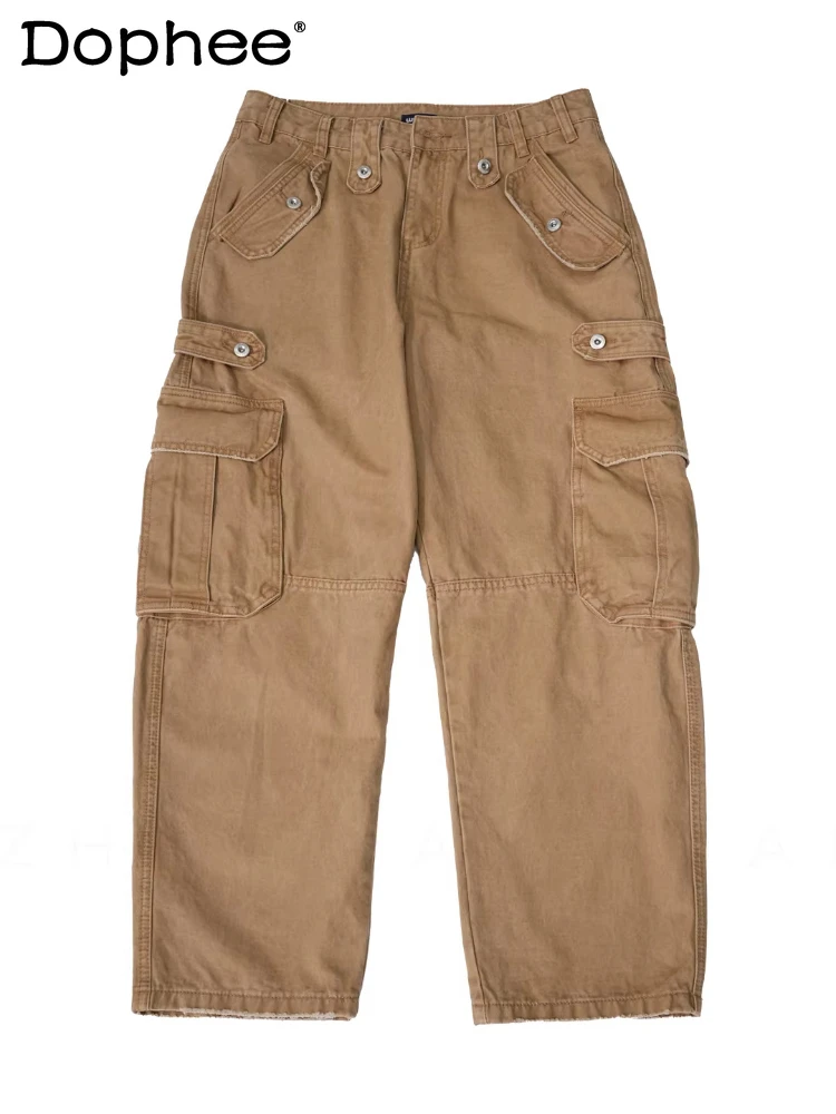 Fashion Big Pocket Tooling Pants Men's 2026 Spring Straight Loose Versatile Cotton Trousers Male Solid Color Stylish Cargo Pants
Fashion Big Pocket Tooling Pants Men's 2026 Spring Straight Loose Versatile Cotton Trousers Male Solid Color Stylish Cargo Pants
