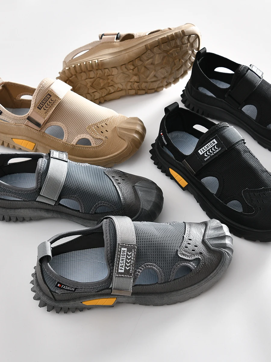 Men's Summer Breathable Lightweight Outdoor Sports Casual Shoes Hollow Mesh Design Fashionable Head Covering Flat Heel Rubber...
Men's Summer Breathable Lightweight Outdoor Sports Casual Shoes Hollow Mesh Design Fashionable Head Covering Flat Heel Rubber...