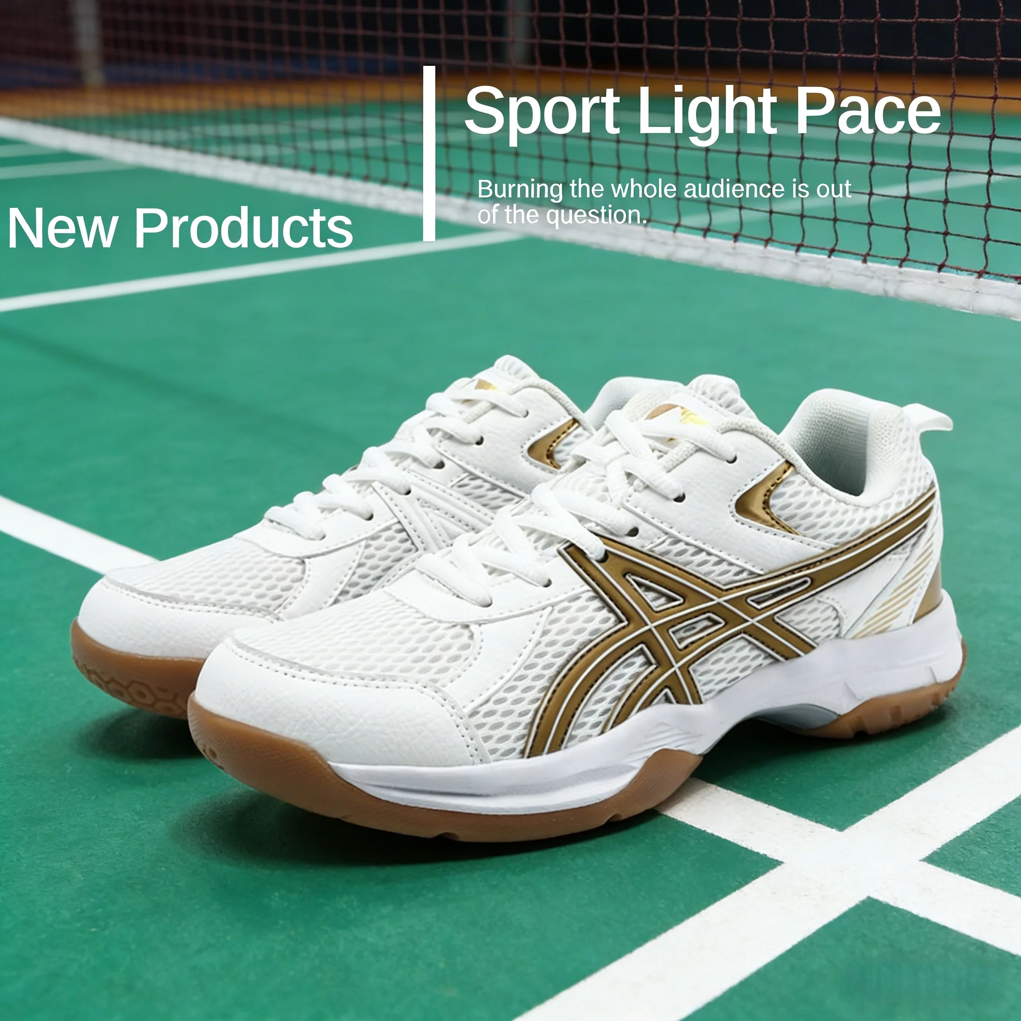 Professional badminton shoes, volleyball shoes, men's and women's versatile, ultra-light non-slip couple sneakers
Professional badminton shoes, volleyball shoes, men's and women's versatile, ultra-light non-slip couple sneakers