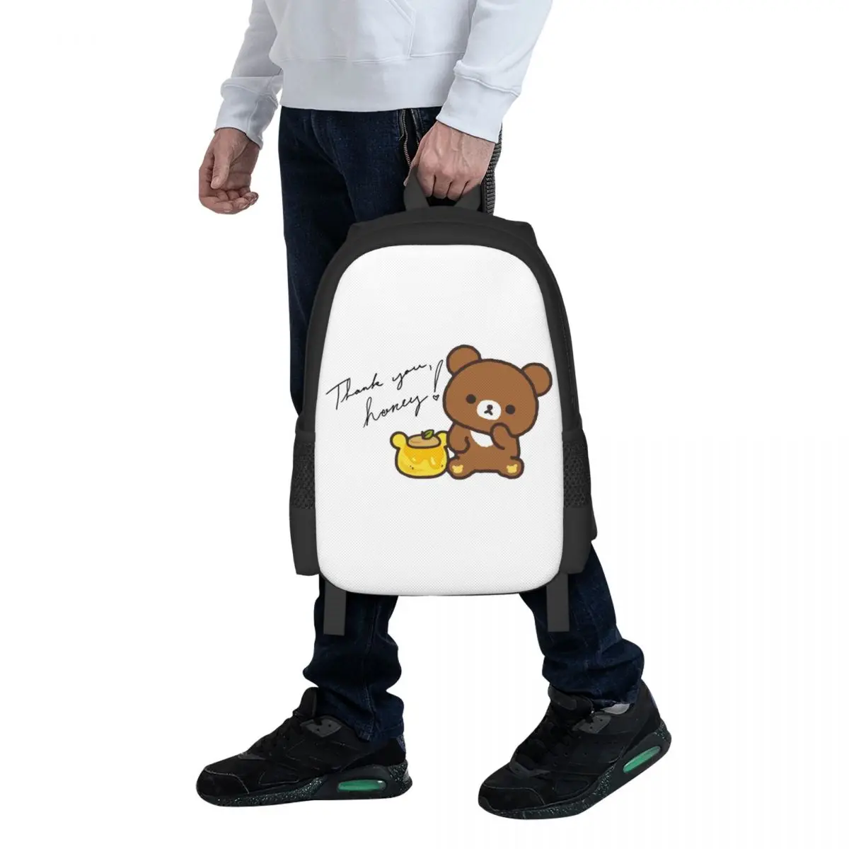 Thank You Honey Chairoikoguma Student Backpack School Bag Hiking Travel Daypack for Boys Girls Fashion Bookbag Shoulder Bags
Thank You Honey Chairoikoguma Student Backpack School Bag Hiking Travel Daypack for Boys Girls Fashion Bookbag Shoulder Bags