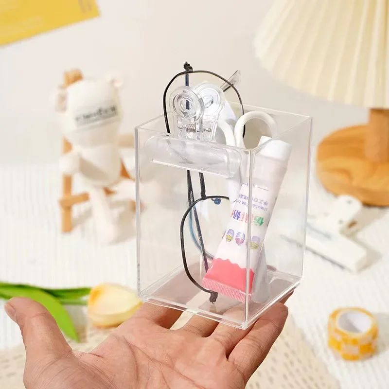 new Acrylic Transparent Three-grid Pen Holder Student Desktop Storage Box Ins Wind Desk Transformation Simple Pen Holder
new Acrylic Transparent Three-grid Pen Holder Student Desktop Storage Box Ins Wind Desk Transformation Simple Pen Holder