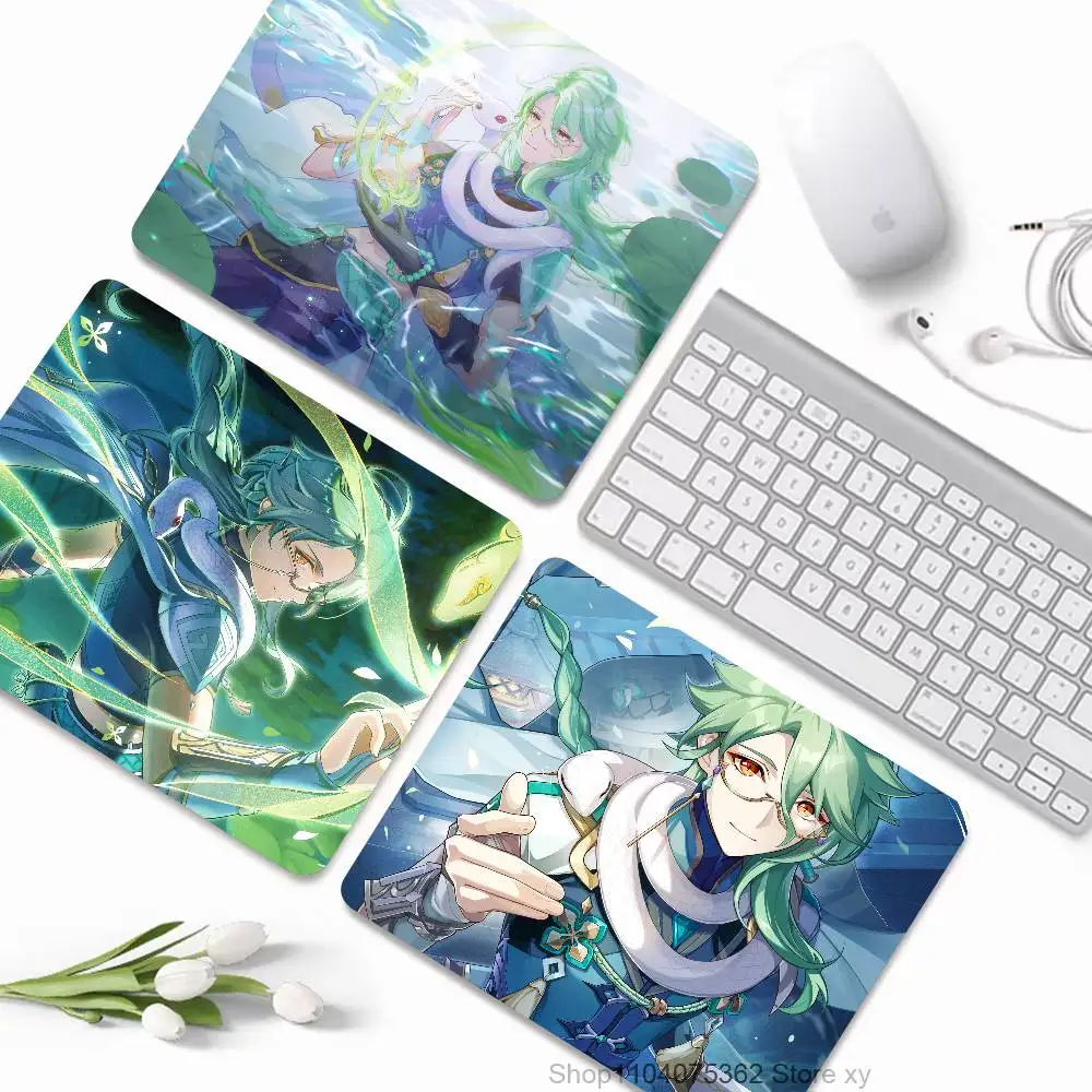 Game Anime Genshin Impact Baizhu Mousepad Small LockEdge Mouse Pad For Gamers Computer Desk Pad Rectangular Anti-slip Rubber
Game Anime Genshin Impact Baizhu Mousepad Small LockEdge Mouse Pad For Gamers Computer Desk Pad Rectangular Anti-slip Rubber