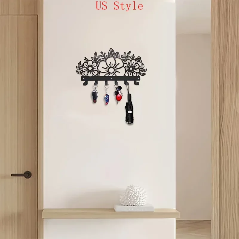 Beautiful Floral Key Holder Wall Mounted Coat Rack Wall Hanging Decor Entryway Bedroom Decoration Coat Holders Towel Rack Garden
Beautiful Floral Key Holder Wall Mounted Coat Rack Wall Hanging Decor Entryway Bedroom Decoration Coat Holders Towel Rack Garden