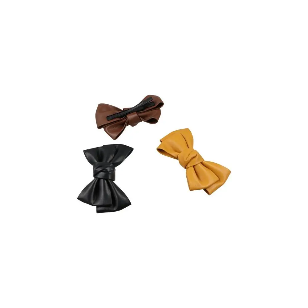 Korean Hair Ornament Solid Color Girls Duckbill Clips PU Leather Headwear Bow Hairpin Hair Clips Spring Clips
Korean Hair Ornament Solid Color Girls Duckbill Clips PU Leather Headwear Bow Hairpin Hair Clips Spring Clips