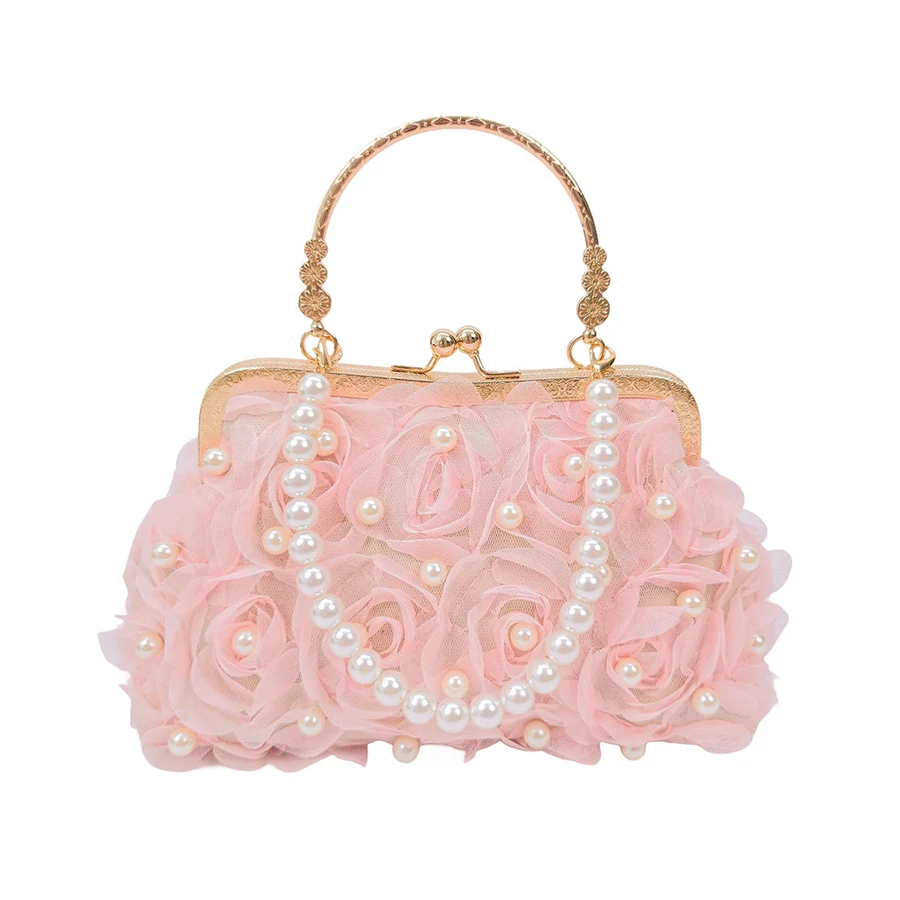 3D Floral Decor Clutch Bag, Elegant Chiffon Dinner Purse For Wedding Party Prom Banquet Handbags Evening Bags Chain Shoulder Bag
3D Floral Decor Clutch Bag, Elegant Chiffon Dinner Purse For Wedding Party Prom Banquet Handbags Evening Bags Chain Shoulder Bag