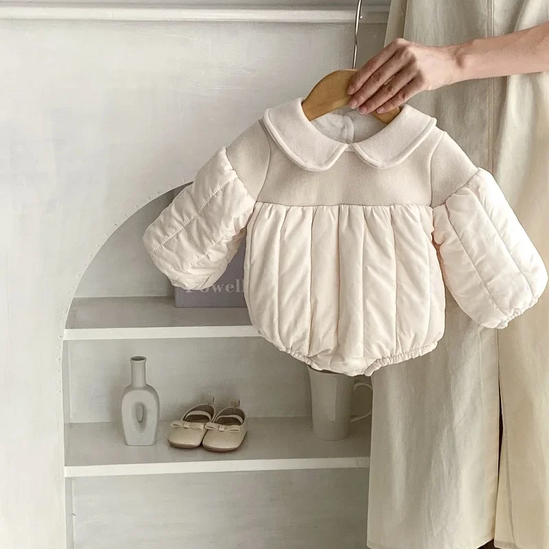 Princess Baby Girl Romper 0-2Years Newborn Lantern Sleeve Peter Pan Collar Fleece Thicken Warm Bodysuit Outerwear Winter Clothes
Princess Baby Girl Romper 0-2Years Newborn Lantern Sleeve Peter Pan Collar Fleece Thicken Warm Bodysuit Outerwear Winter Clothes