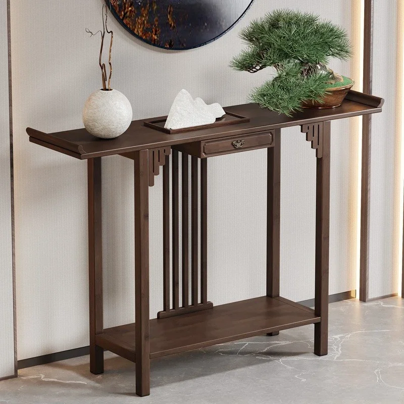 New Chinese-style solid wood entrance cabinet modern living room Buddhist niche incense case household simple Buddhist table
New Chinese-style solid wood entrance cabinet modern living room Buddhist niche incense case household simple Buddhist table