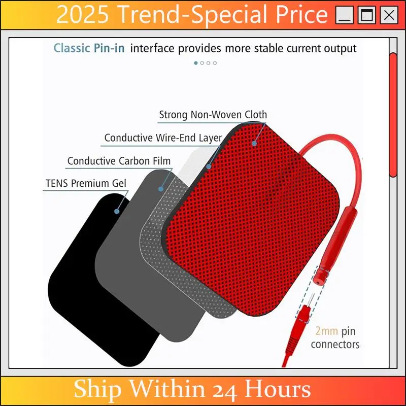 A61Z Deals Electrodes Pads TENS Unit Replacement Pads Reusable Latex-Free Electrodes Pads Red
A61Z Deals Electrodes Pads TENS Unit Replacement Pads Reusable Latex-Free Electrodes Pads Red