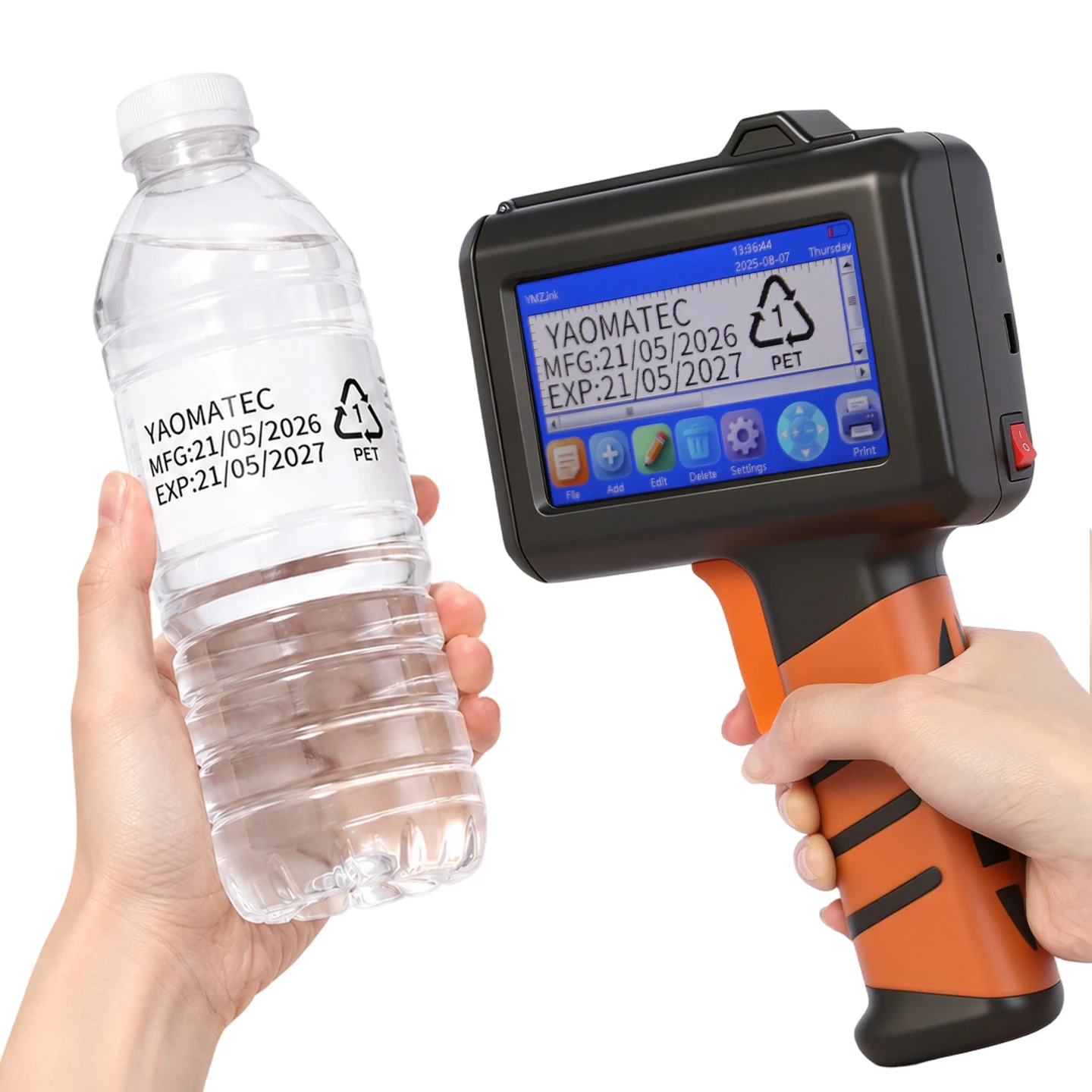Yaomatec 1730 QR Bar Batch Code Date Number Logo Expiry Date Label Printer 12.7mm Handheld Inkjet Printer 25 Languages Portable
Yaomatec 1730 QR Bar Batch Code Date Number Logo Expiry Date Label Printer 12.7mm Handheld Inkjet Printer 25 Languages Portable