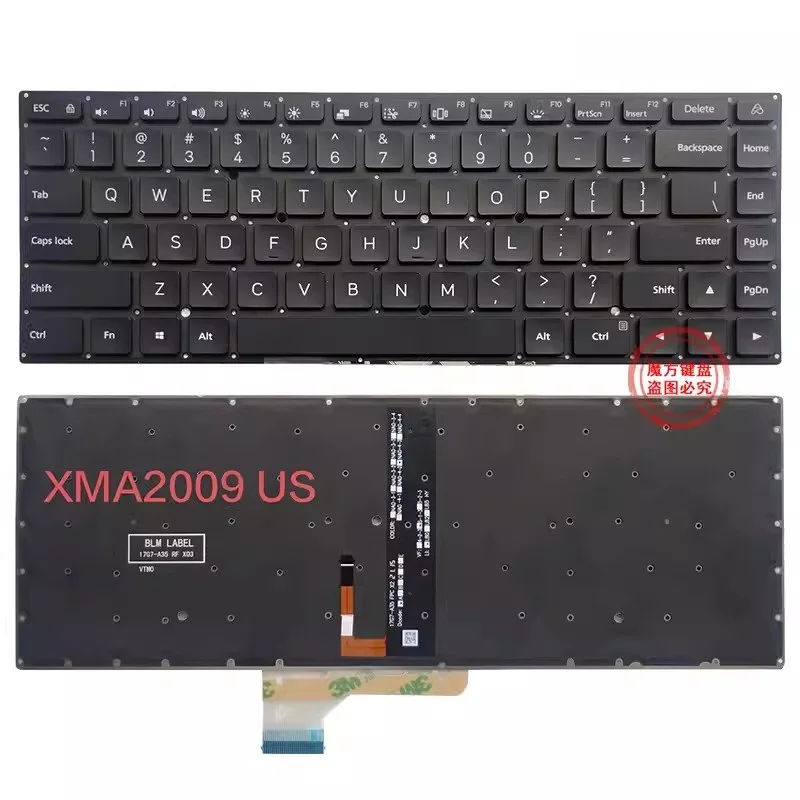 New US Keyboard for Xiaomi RedmiBook13 14 XMA2009 XMA2007 Laptop English Keyboard Backlight
New US Keyboard for Xiaomi RedmiBook13 14 XMA2009 XMA2007 Laptop English Keyboard Backlight