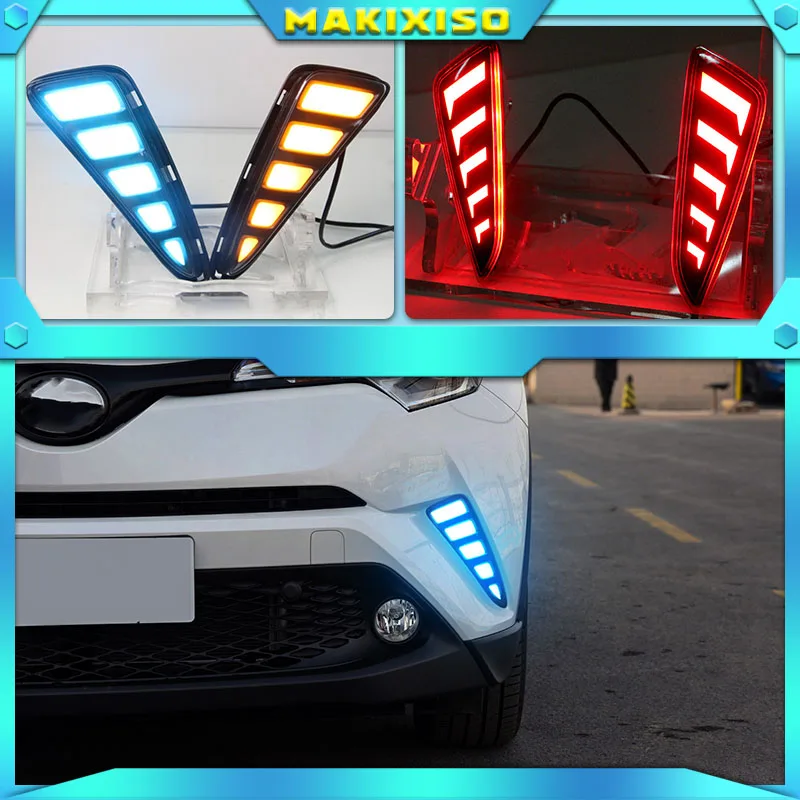 Car LED Daytime Running Light for Toyota C-HR CHR 2016 2017 2018 2019 With Turn Signal Light Waterproof Daylight Fog Lamp
Car LED Daytime Running Light for Toyota C-HR CHR 2016 2017 2018 2019 With Turn Signal Light Waterproof Daylight Fog Lamp