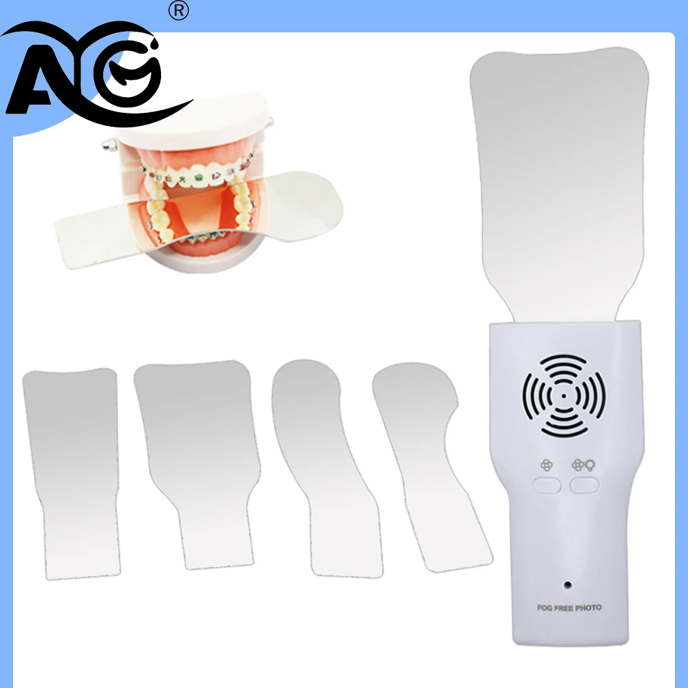 AG Dental Anti-Fog Mirrors Fog Free Intraoral Photography Stainless Steel Mirror with LED Light Orthodontic Reflectors
AG Dental Anti-Fog Mirrors Fog Free Intraoral Photography Stainless Steel Mirror with LED Light Orthodontic Reflectors