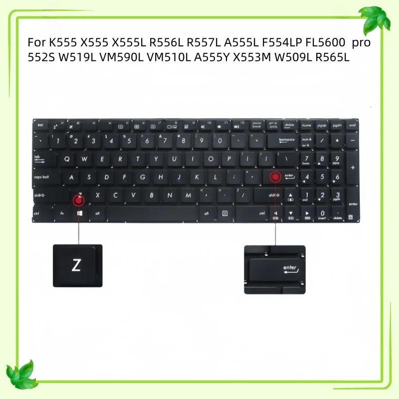 Новая американская английская клавиатура для ноутбука Acer K555 X555 X555L R556L R557L A555L F554LP FL5600 W519L VM590L VM510L A555Y X553M
Новая американская английская клавиатура для ноутбука Acer K555 X555 X555L R556L R557L A555L F554LP FL5600 W519L VM590L VM510L A555Y X553M