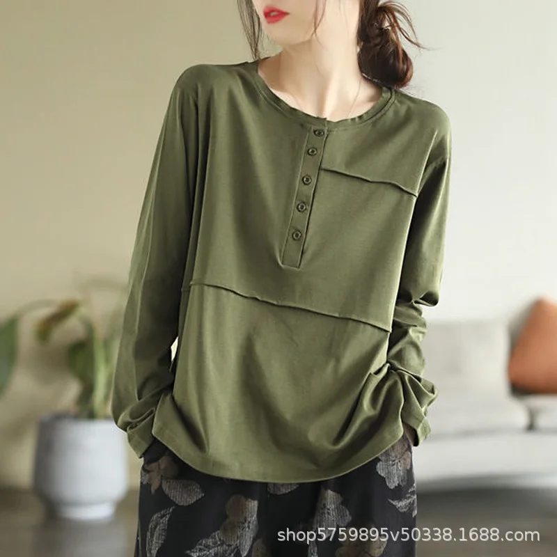 Plus Size Women's Casual Solid Color Long Sleeve T-Shirt Office Lady Fashion New Arrival Trendy Comfortable
Plus Size Women's Casual Solid Color Long Sleeve T-Shirt Office Lady Fashion New Arrival Trendy Comfortable
