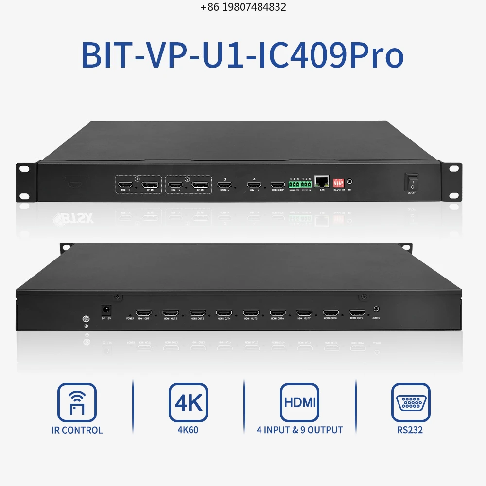 Audio Follow for 1.3 Matrix Metal 4K60 Video Wall Processor BIT-VP-U1-IC409PRO 4K*2K60 Multiview Controller
Audio Follow for 1.3 Matrix Metal 4K60 Video Wall Processor BIT-VP-U1-IC409PRO 4K*2K60 Multiview Controller