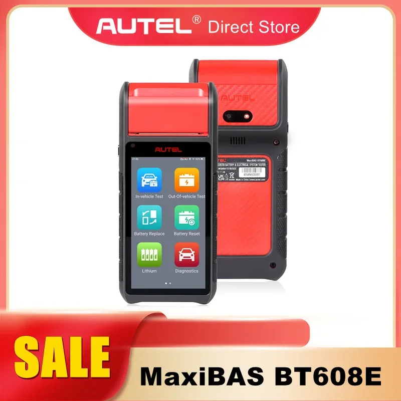 Тестер Аккумуляторов Autel MaxiBAS BT608E, анализатор электрической системы, Встроенный термопринтер, инструменты для диагностики, обновленный уровень BT508/BT506
Тестер Аккумуляторов Autel MaxiBAS BT608E, анализатор электрической системы, Встроенный термопринтер, инструменты для диагностики, обновленный уровень BT508/BT506