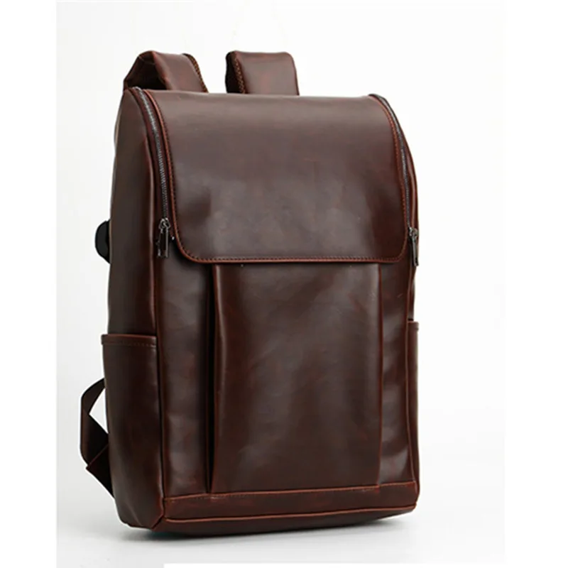 Vintage PU Leather Backpack Outdoor Student Bookbag Casual Rucksack Laptop Bag for Men
Vintage PU Leather Backpack Outdoor Student Bookbag Casual Rucksack Laptop Bag for Men