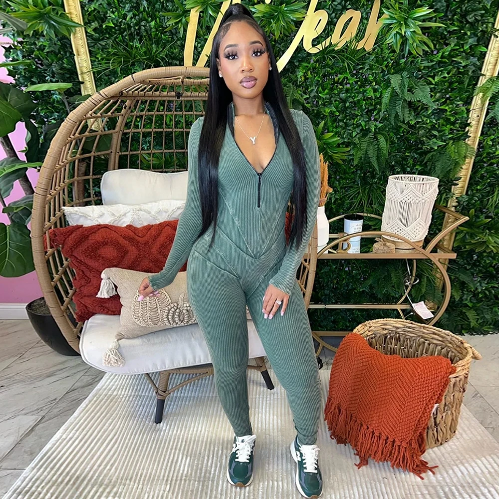 Solid Jumpsuit Women Summer 2024 Casual V-Neck Long Sleeve Pencil Pants Body Sportswear Fitness Bodycon Rompers Womens Jumpsuit
Solid Jumpsuit Women Summer 2024 Casual V-Neck Long Sleeve Pencil Pants Body Sportswear Fitness Bodycon Rompers Womens Jumpsuit