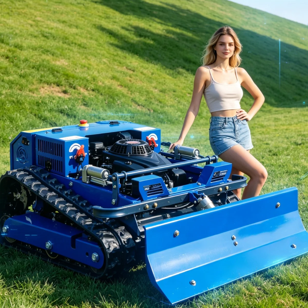 Customized Crawler Remote Control Lawn Mower Radio Controlled Mower Strong Traction Force Climb 0-45 remote control lawn mower
Customized Crawler Remote Control Lawn Mower Radio Controlled Mower Strong Traction Force Climb 0-45 remote control lawn mower