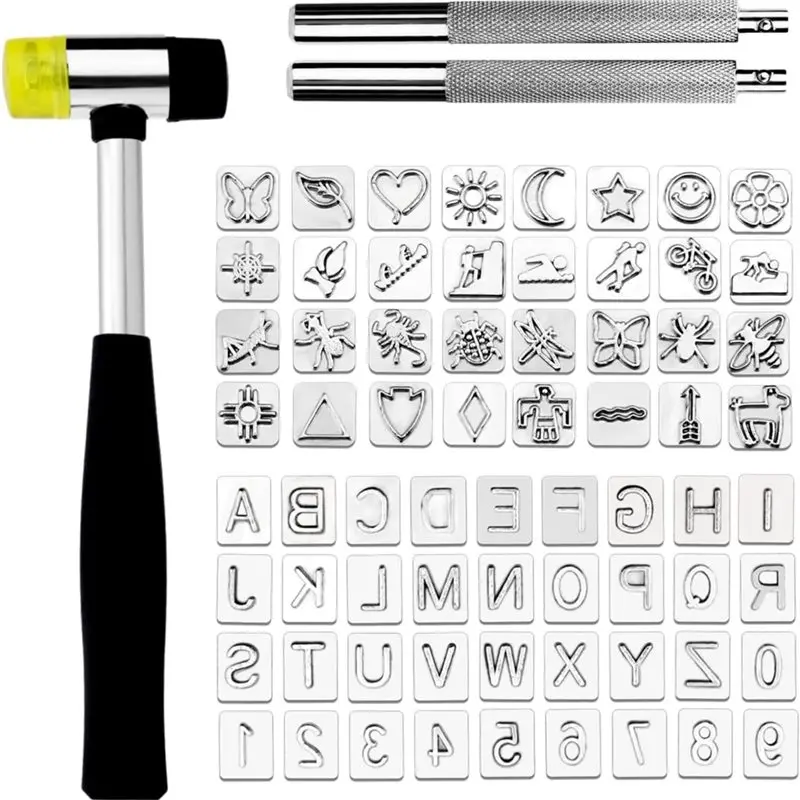 【Electronic-Accessories】For Carving, Saddle Making And Craft DIY, Leather Stamping Tools With Rubber Hammer- 71 PCS Leather Stam
【Electronic-Accessories】For Carving, Saddle Making And Craft DIY, Leather Stamping Tools With Rubber Hammer- 71 PCS Leather Stam