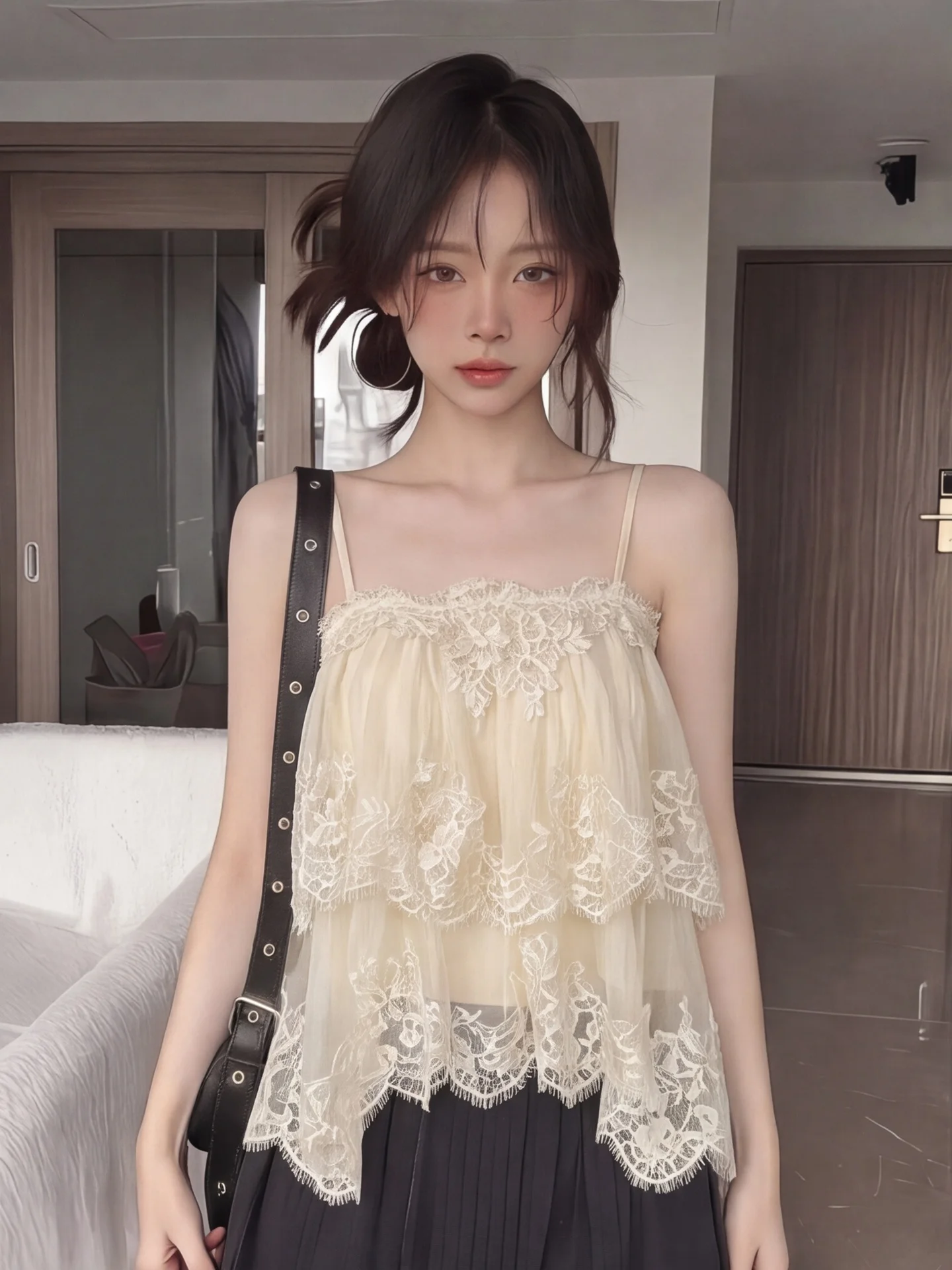 Heavy Embroidery Lace Patchwork Strap Vest Women Summer New Unique Beautiful Asymmetrical Shoulder Bared Top Fashion Versatil...
Heavy Embroidery Lace Patchwork Strap Vest Women Summer New Unique Beautiful Asymmetrical Shoulder Bared Top Fashion Versatil...
