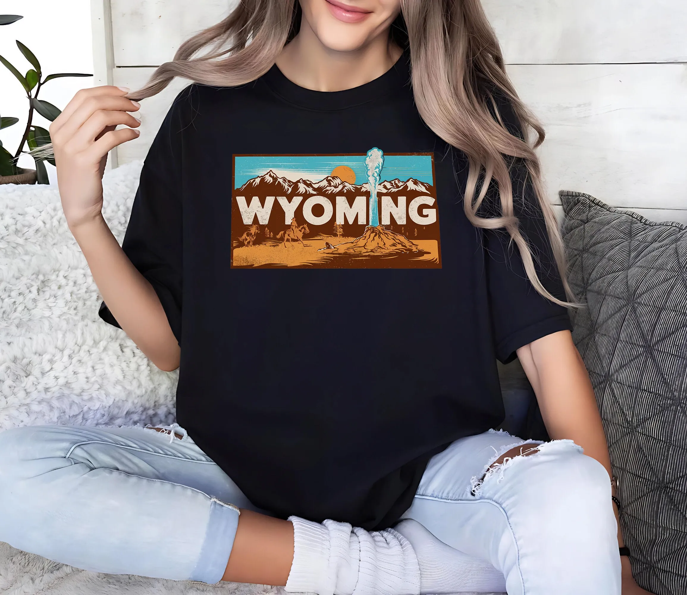 Retro State Of Wyoming T Shirt Lover Family Trip Travel
Retro State Of Wyoming T Shirt Lover Family Trip Travel