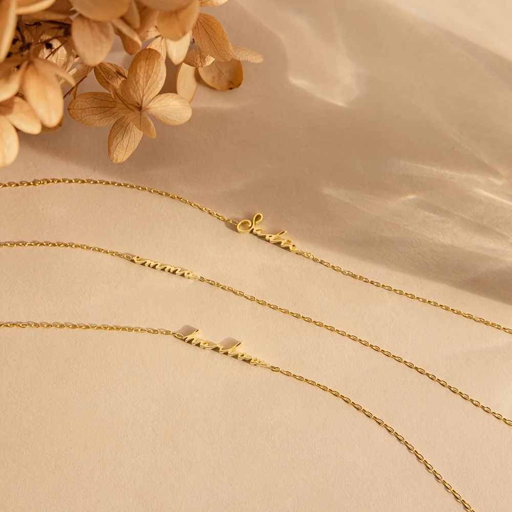 A Personality Minimalist Bracelet Customizing A Golden English Name Bracelet for Ladies Daily Wear Jewelry Brazalete Mujer
A Personality Minimalist Bracelet Customizing A Golden English Name Bracelet for Ladies Daily Wear Jewelry Brazalete Mujer