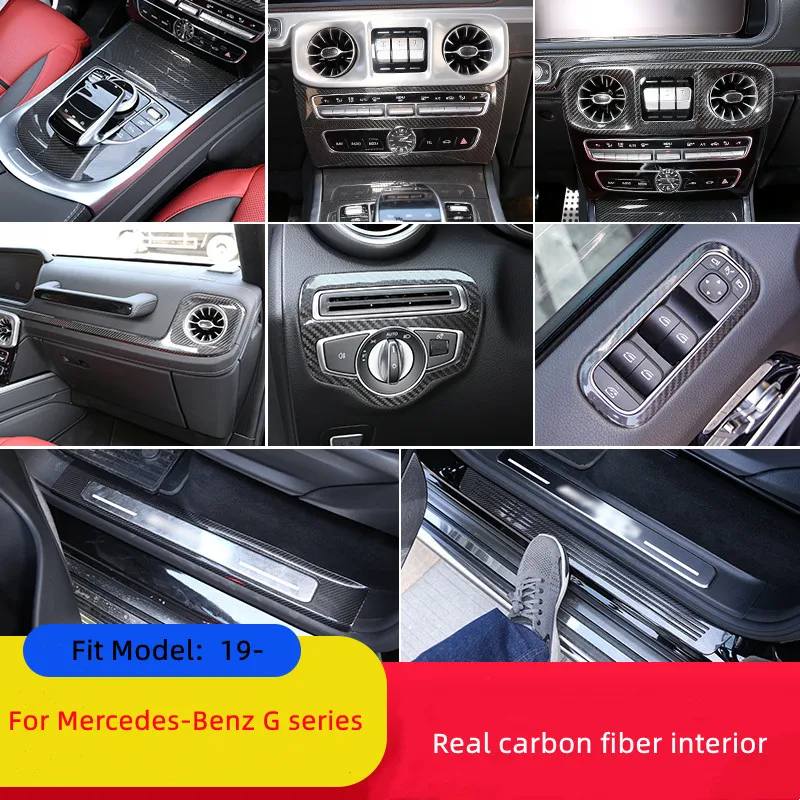 New For Mercedes-Benz G-Class 19-21 G63 G350 G500 Real carbon fiber interior modification center control decorative accessories
New For Mercedes-Benz G-Class 19-21 G63 G350 G500 Real carbon fiber interior modification center control decorative accessories