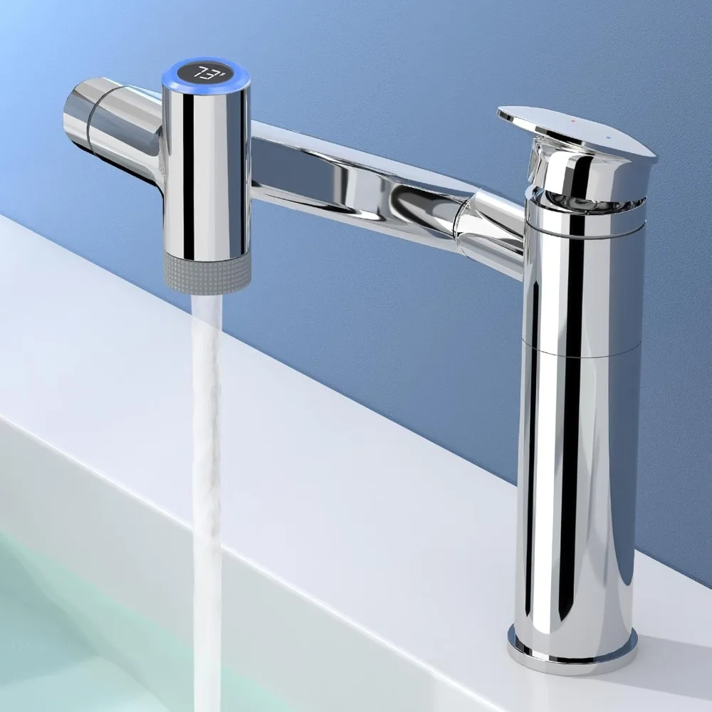 Регулируемая высота с одной ручкой 1080 ° Поворотный смеситель для ванной комнаты с одним отверстием и двойными выходами для воды
Регулируемая высота с одной ручкой 1080 ° Поворотный смеситель для ванной комнаты с одним отверстием и двойными выходами для воды