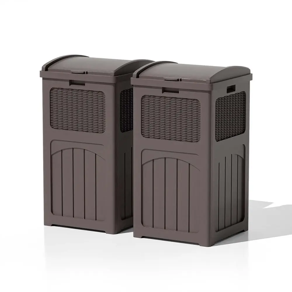 36 Gallon Outdoor Trash Can, Resin Outdoor Garbage Can with Lid or Patio, Backyard, Deck, k Brown (2 Pack)
36 Gallon Outdoor Trash Can, Resin Outdoor Garbage Can with Lid or Patio, Backyard, Deck, k Brown (2 Pack)
