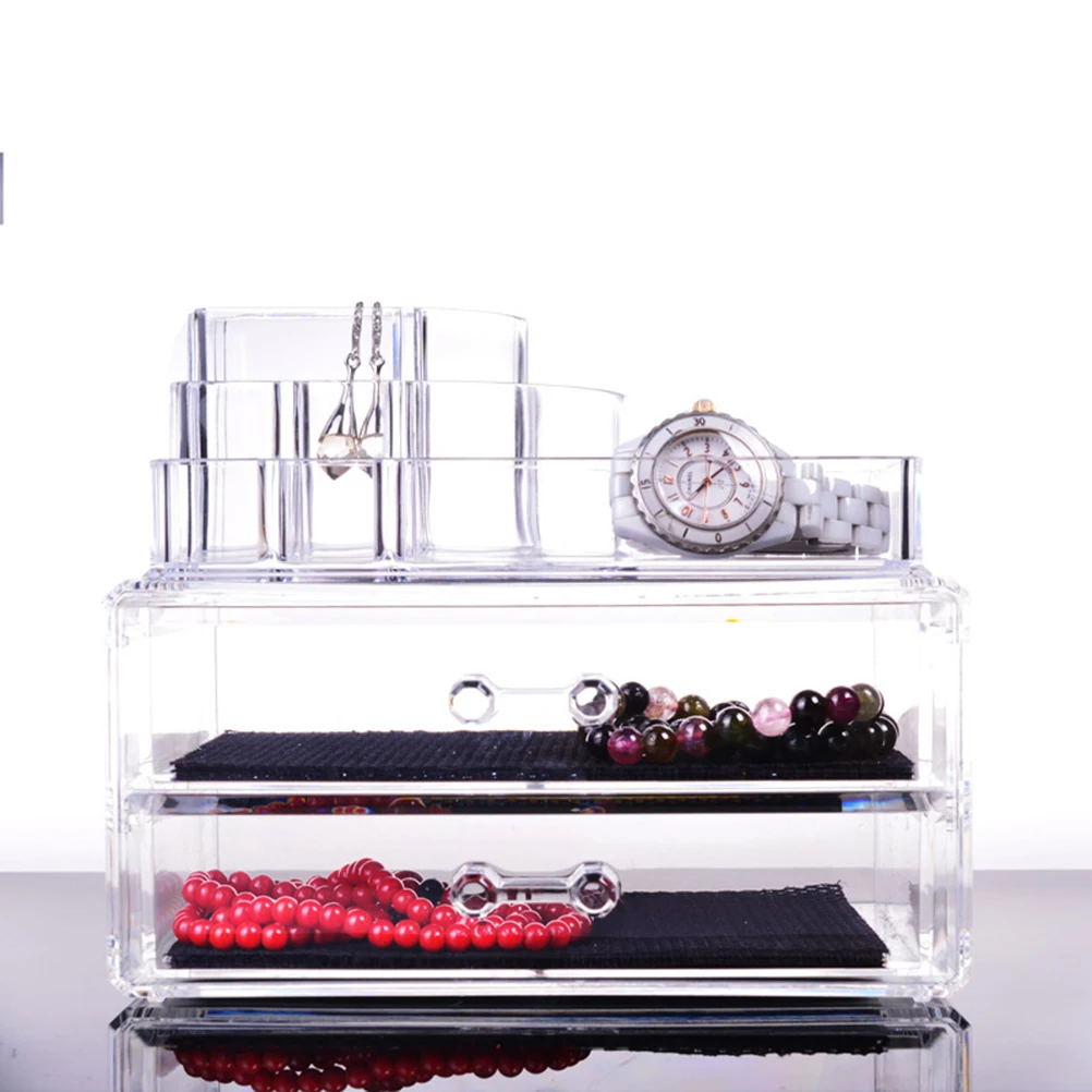 Stackable Makeup Organizer Box Transparent Storage Holder With Drawers Jewelry Display Rack For Lipstick Nail
Stackable Makeup Organizer Box Transparent Storage Holder With Drawers Jewelry Display Rack For Lipstick Nail