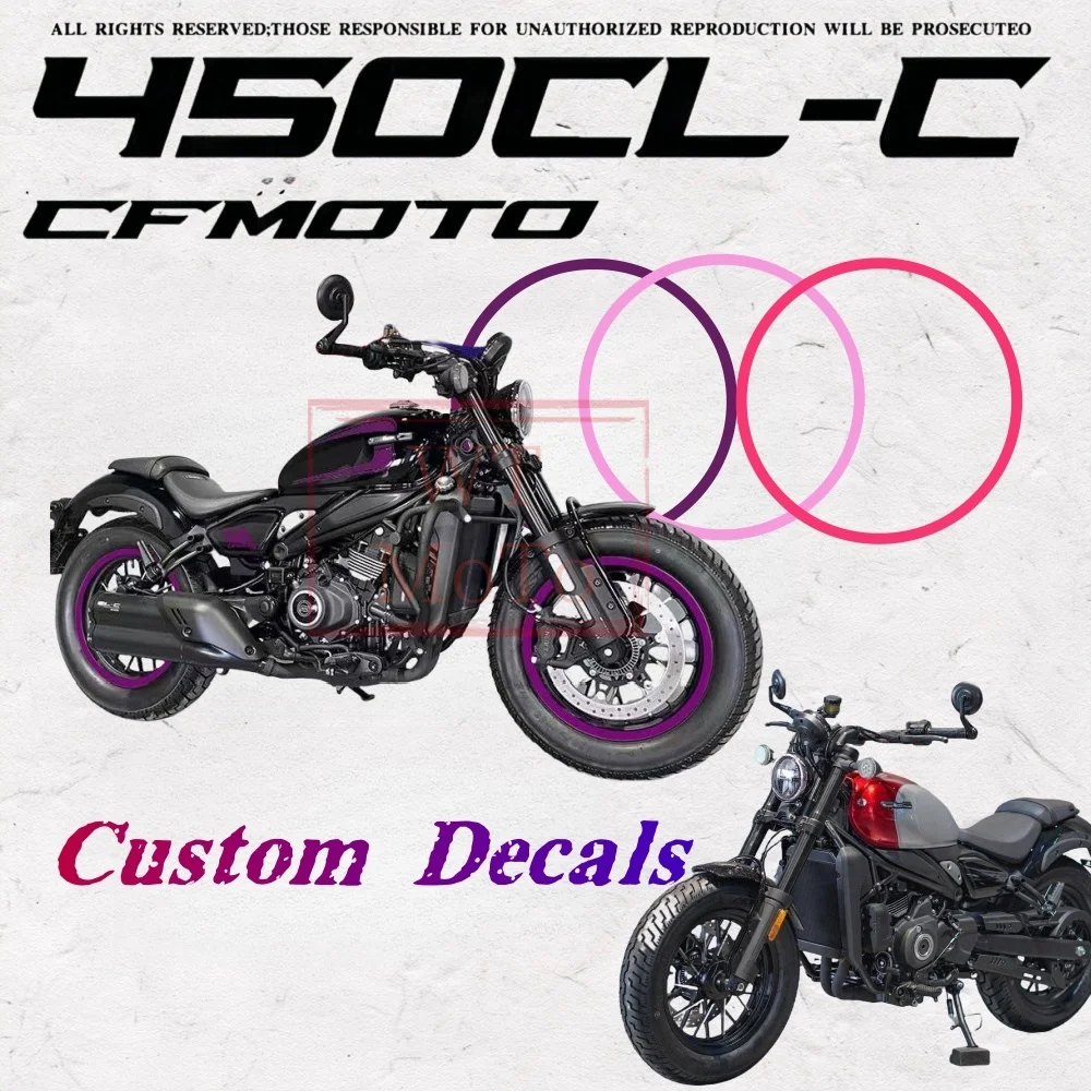 Пользовательские наклейки для колесных дисков CFMOTO 450CLC, персонализированная пленка для шин, фиолетовая, водонепроницаемая
Пользовательские наклейки для колесных дисков CFMOTO 450CLC, персонализированная пленка для шин, фиолетовая, водонепроницаемая
