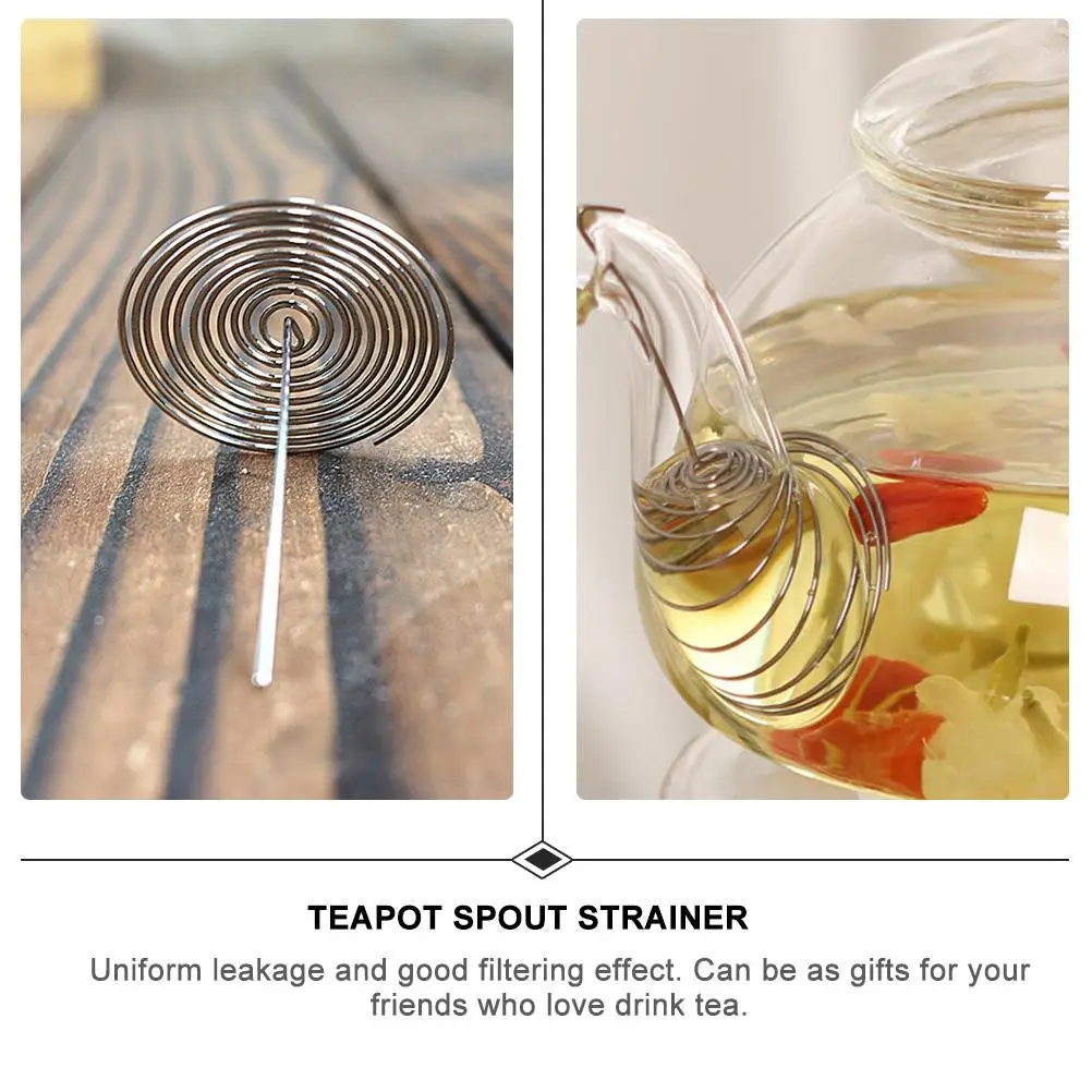 10pcs Teapot Spout Filter Strainer Stainless Steel Tea Pot Screen Infuser Loose Leaf Spring Filters Gifts
10pcs Teapot Spout Filter Strainer Stainless Steel Tea Pot Screen Infuser Loose Leaf Spring Filters Gifts