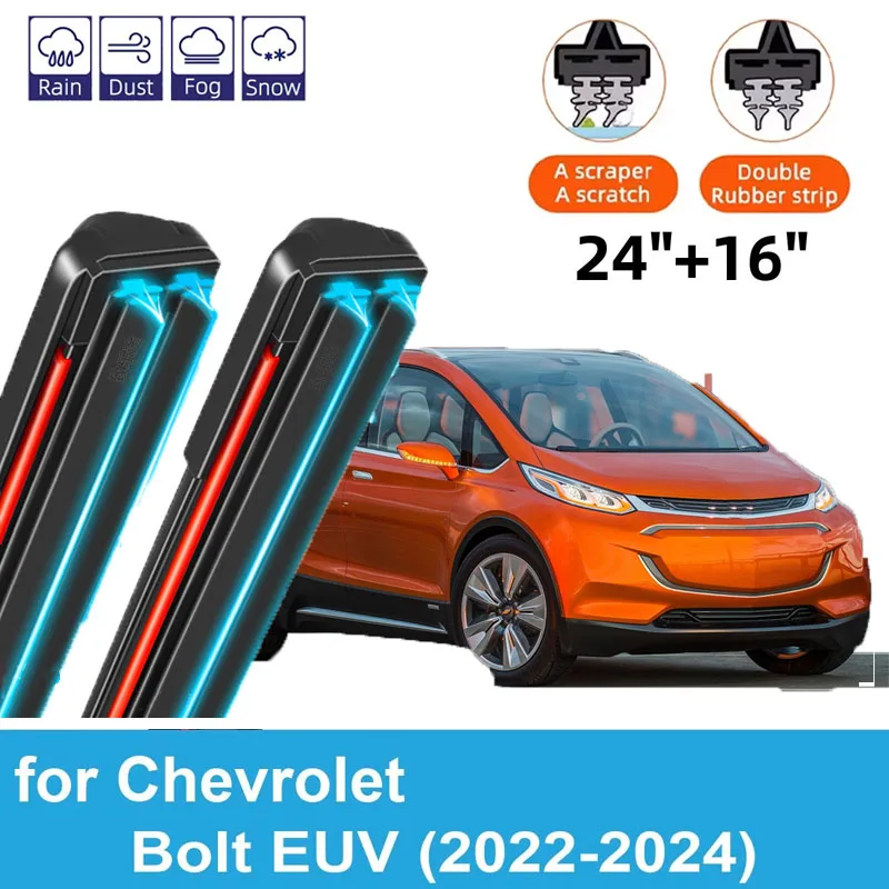 2PCS Car Wiper Blades for 2022-2024 Chevrolet Bolt EUV Front Windscreen Windshield Double Rubber Car Accessories 2022 2023 2024
2PCS Car Wiper Blades for 2022-2024 Chevrolet Bolt EUV Front Windscreen Windshield Double Rubber Car Accessories 2022 2023 2024