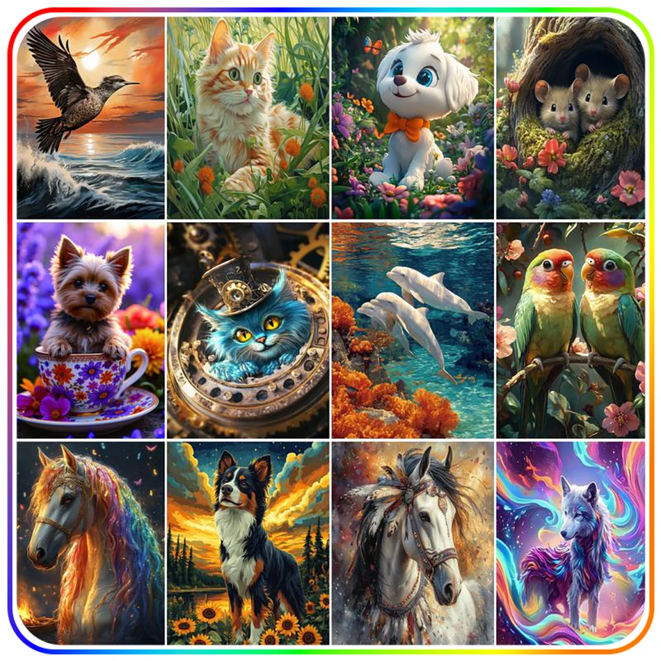 SDOYUNO Diamond Painting Complete Kit Accessories Animals Full Square Round Drill Diamond Mosaic Paintings Set Home Decoration 
SDOYUNO Diamond Painting Complete Kit Accessories Animals Full Square Round Drill Diamond Mosaic Paintings Set Home Decoration
