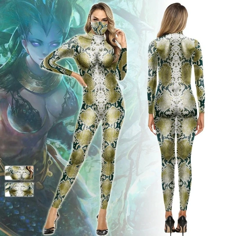 2025 Halloween Snake Reptile Print Bodysuit - Adults Teens Stretchy Bodycon Catsuit, Cosplay Stage Performance
2025 Halloween Snake Reptile Print Bodysuit - Adults Teens Stretchy Bodycon Catsuit, Cosplay Stage Performance
