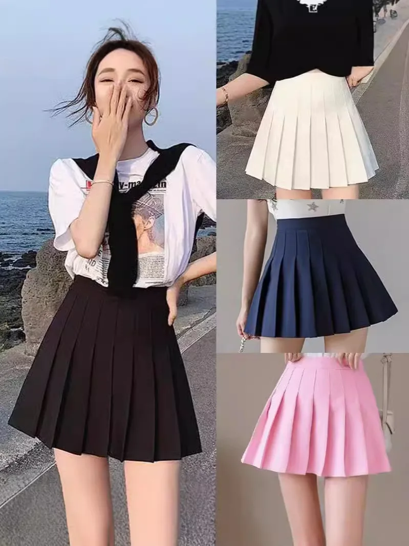 Preppy Style Women Pleated Skirt High Waist A-Line Mini Skirt School Girl Skirt JK Uniform Skirt Skater Skirt Black Plus Size
Preppy Style Women Pleated Skirt High Waist A-Line Mini Skirt School Girl Skirt JK Uniform Skirt Skater Skirt Black Plus Size