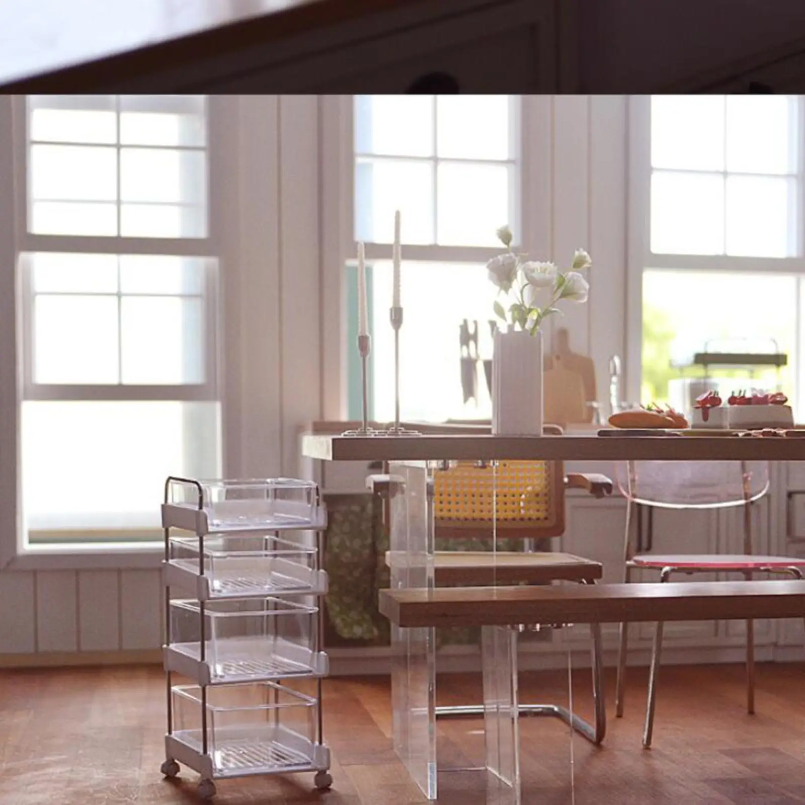 Mini Storage Organizer Shelf for 1:6 Dollhouse Kitchen Appliance Landscape
Mini Storage Organizer Shelf for 1:6 Dollhouse Kitchen Appliance Landscape