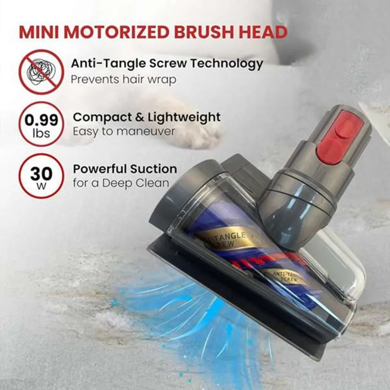 Anti-Tangle Brush Head For Dyson V12 Detect Slim/ V10 Digital Slim / SV18/ SV20 Vacuum Parts Electric Mattress Brush-A36R
Anti-Tangle Brush Head For Dyson V12 Detect Slim/ V10 Digital Slim / SV18/ SV20 Vacuum Parts Electric Mattress Brush-A36R
