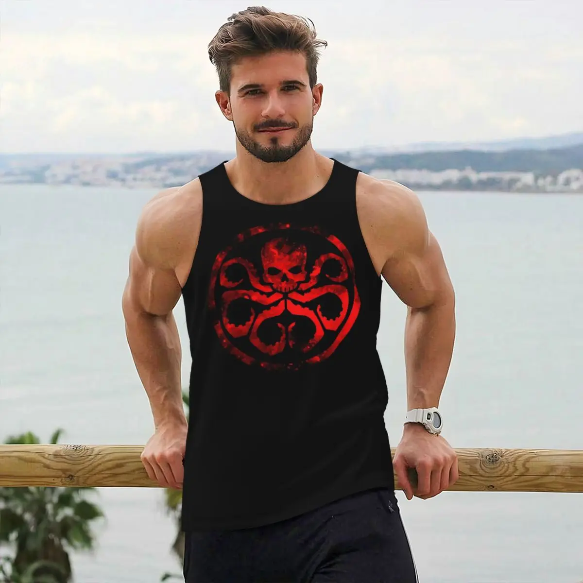 Hydra Deadpool Tank Tops Men's Gym Sleeveless Shirt Graphic Clothing Male Bodybuilding Fitness Athletic Vest
Hydra Deadpool Tank Tops Men's Gym Sleeveless Shirt Graphic Clothing Male Bodybuilding Fitness Athletic Vest