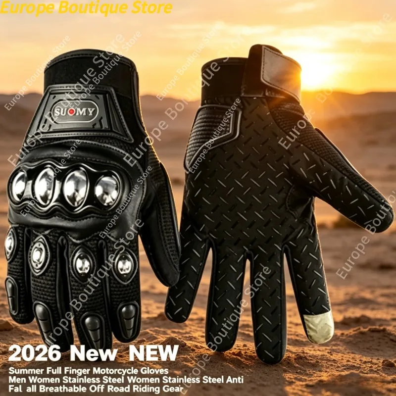 Off Road Summer Full Finger Motorcycle Gloves Stainless Steel Anti Fall Breathable Riding Gear For Men Women
Off Road Summer Full Finger Motorcycle Gloves Stainless Steel Anti Fall Breathable Riding Gear For Men Women