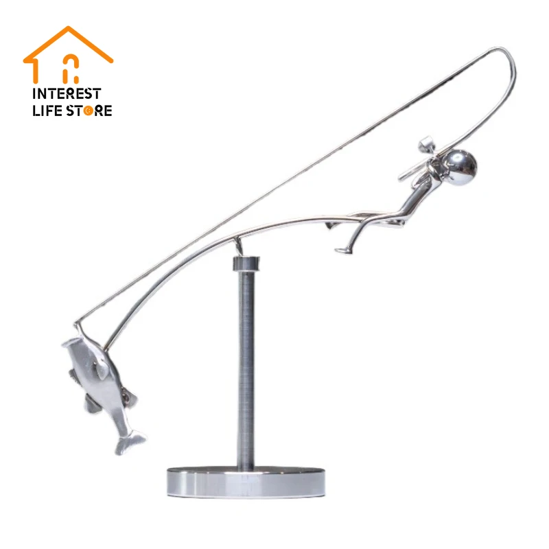 Bola De Equilibrio De Acero Inoxidable-the Fisherman Balancing Art Sculpture Fishing Decoration Accessories for Decoration Craft
Bola De Equilibrio De Acero Inoxidable-the Fisherman Balancing Art Sculpture Fishing Decoration Accessories for Decoration Craft