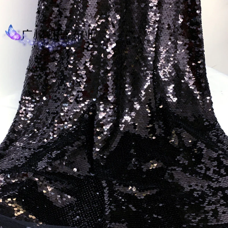 Black 5MM Double-layer Sequin Mesh Fabric for DIY Sewing Evening Dress Stage Costume Accessories Clothing Fashion Cloth
Black 5MM Double-layer Sequin Mesh Fabric for DIY Sewing Evening Dress Stage Costume Accessories Clothing Fashion Cloth