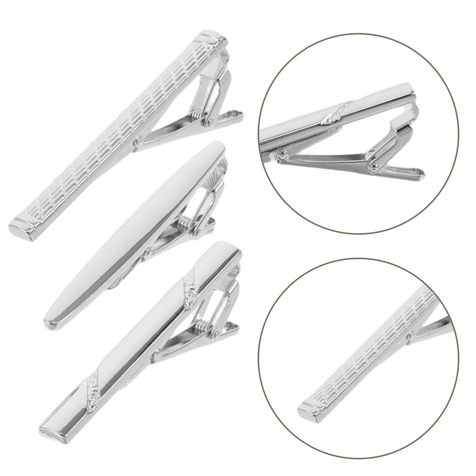3Pcs Men's Engraved Glossy Tie Clips Carved Design Polished Silver Necktie Bar Elegant Accessory for Formal Events
3Pcs Men's Engraved Glossy Tie Clips Carved Design Polished Silver Necktie Bar Elegant Accessory for Formal Events