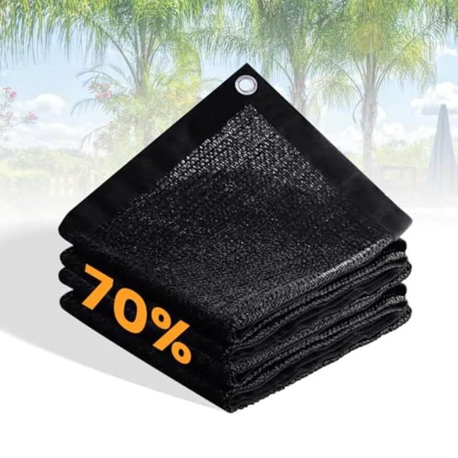 VICLLAX 70 Black Garden Shade Cloth Sun Shade Fabric UV Resistant Durable Sunblock Netting for Plants Outdoor Patio and Greenho
VICLLAX 70 Black Garden Shade Cloth Sun Shade Fabric UV Resistant Durable Sunblock Netting for Plants Outdoor Patio and Greenho