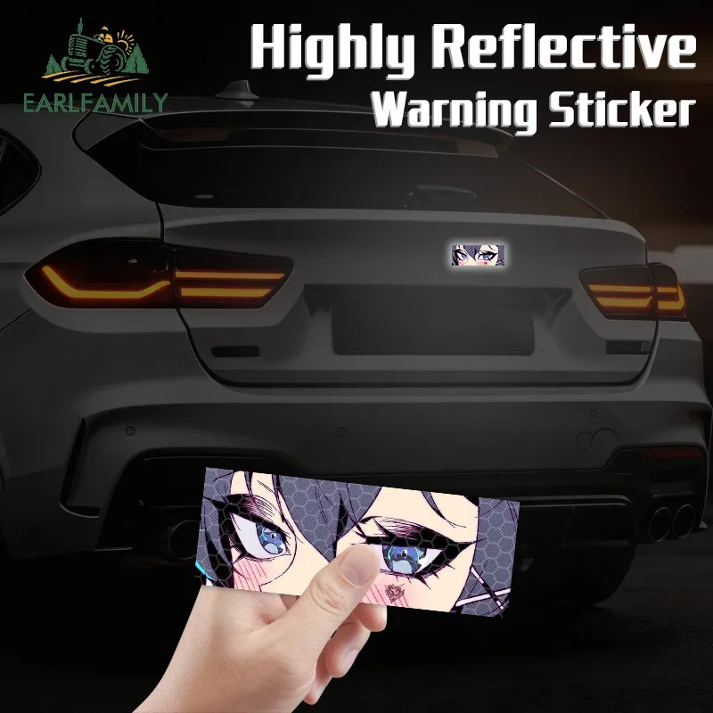 EARLFAMILY Blushing Blue Eyes Slap Reflective Car Stickers Rearview Mirror Fuel Tank Cap PVC Decals Occlusion Scratch Graphics
EARLFAMILY Blushing Blue Eyes Slap Reflective Car Stickers Rearview Mirror Fuel Tank Cap PVC Decals Occlusion Scratch Graphics