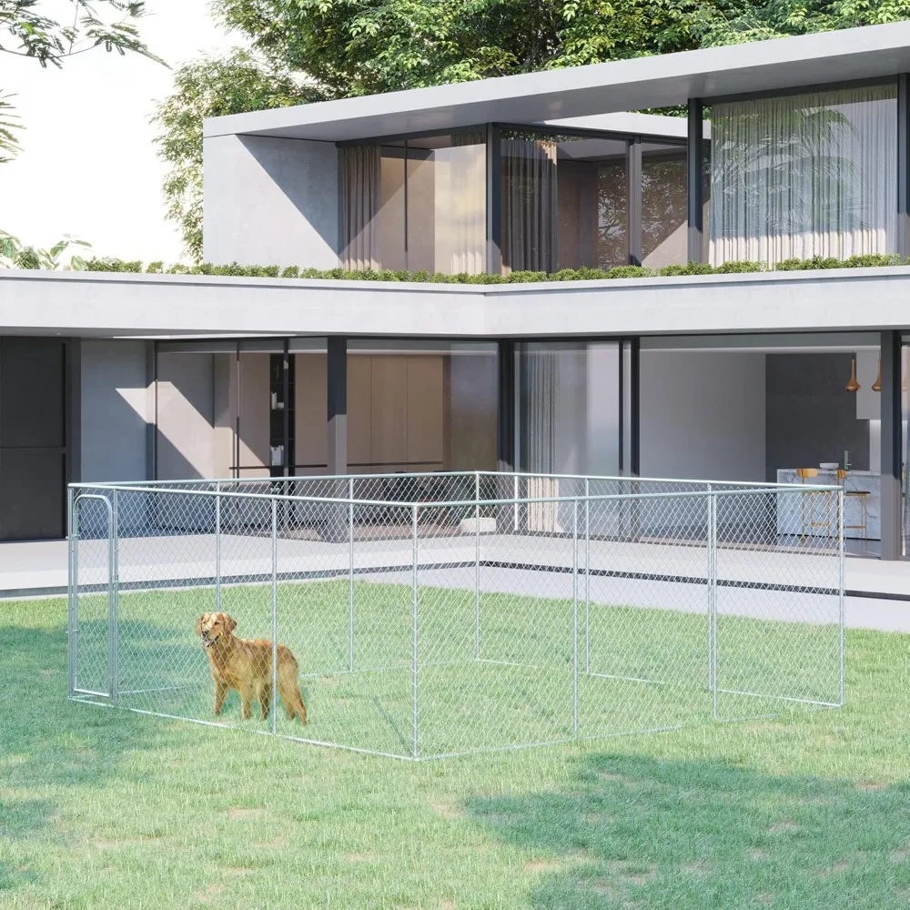 Large Dog Kennel Outside, Heavy Duty Dog Cage, Outdoor Fence Dog Run with Galvanized Chain Link, Secure Lock,
Large Dog Kennel Outside, Heavy Duty Dog Cage, Outdoor Fence Dog Run with Galvanized Chain Link, Secure Lock,